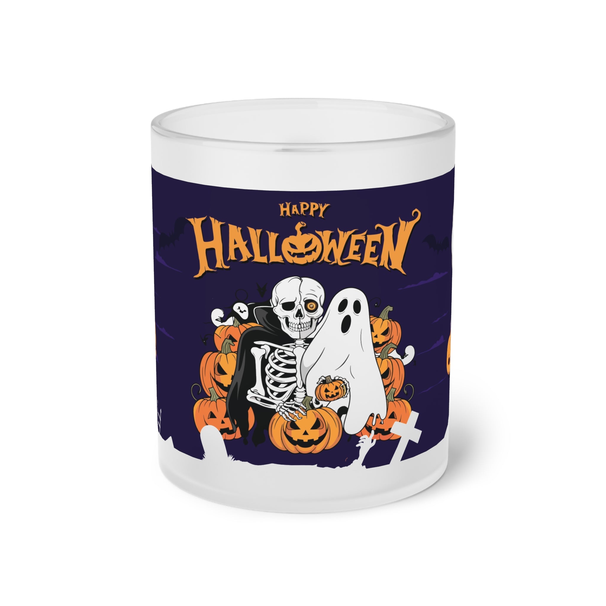 Halloween is Better with Skeleton | Frosted Glass Mug